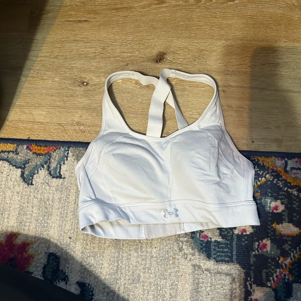 Under Armour White Sports Bra